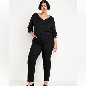 Old Navy Black High-Rise O.G. Straight ankle jeans plus size 20
